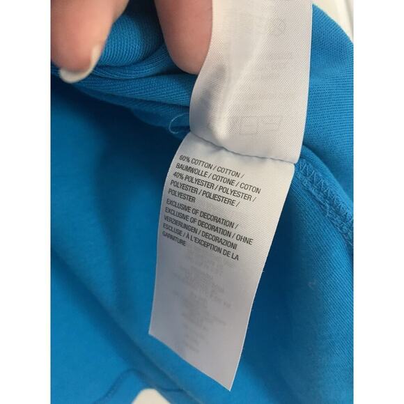 Quacker Factory Turquoise Aqua Blue Knit Tunic Top With A Rhinestone Snowman 3X - Picture 4 of 6